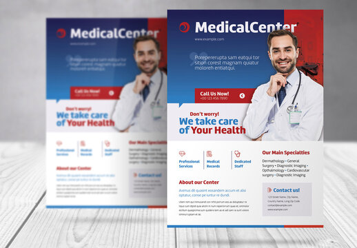 Healthcare Medical Center Business Flyer Template