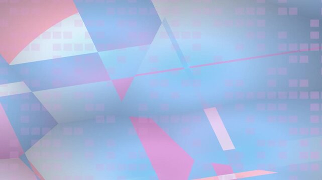 Abstract Geometric Shapes in Pastel Colors with Soft Lighting.