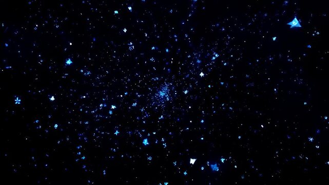 A Journey Through the Cosmos: Transitioning from Darkness to a Vibrant, Star-Filled Galaxy, Illuminating the Infinite Beauty of Space and Its Mysteries