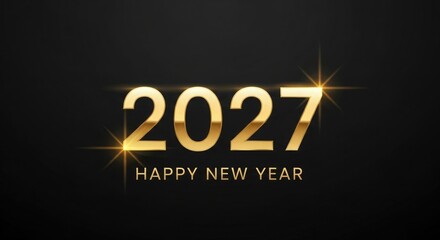 Happy new year 2027 celebration background