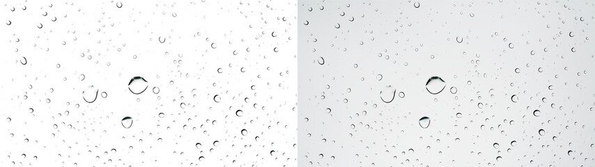 Water drops glass dense rain overlay smooth grain bokeh drip PNG transparent abstract background