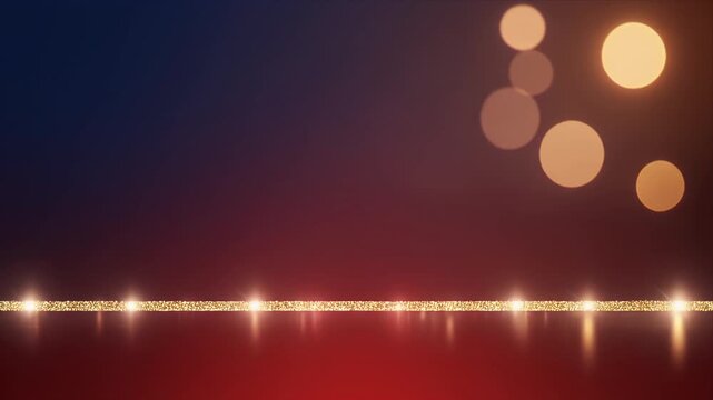 Vibrant gradient background with sparkling gold lights