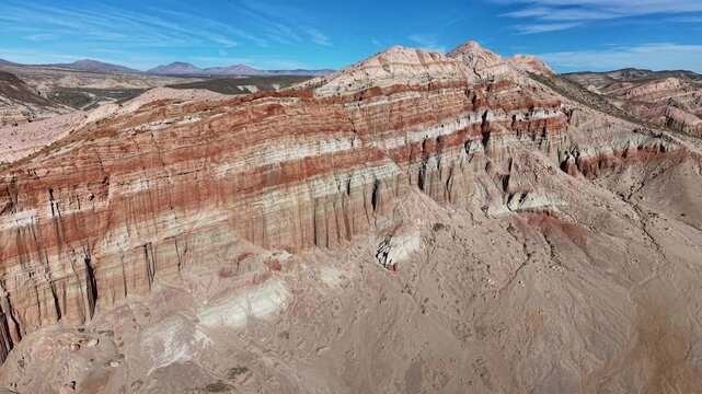 CALIFORNIA - 2.24.2026 - Fantastic aerial footage approaching a canyon in California's Red Rock Canyon State Park.