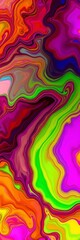 Fototapeta premium Vibrant abstract composition of swirling alcohol ink, creating translucent layers and luminous color effects, composition, vibrant