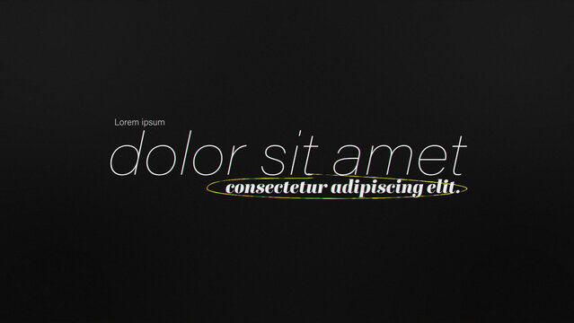 Clean Stroke Title - Minimal Typography Animation with Smooth Stroke Line Accents for Modern Corporate and Creative Titles