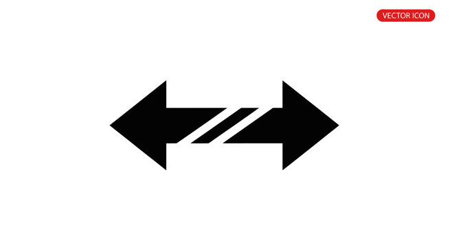 Black arrows pointing opposite directions.