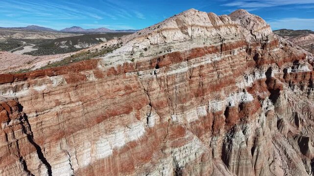 CALIFORNIA - 2.24.2026 - Wonderful aerial footage moving over a canyon in California's Red Rock Canyon State Park.