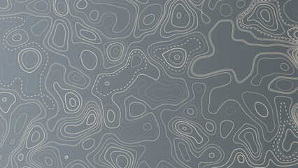 Obraz premium Map line of topography. Vector abstract topographic map concept with space for your copy. Black and white wave.