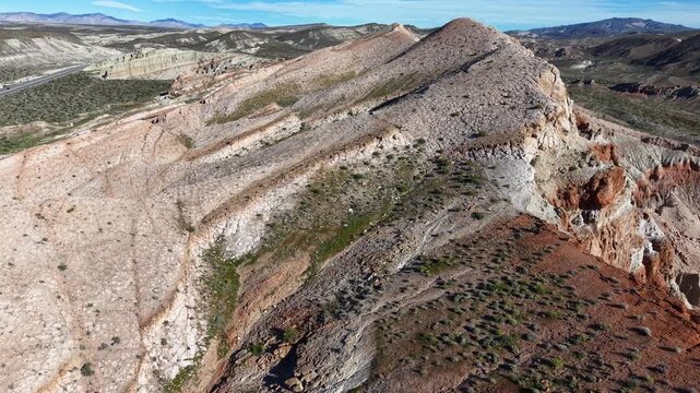 CALIFORNIA - 2.24.2026 - Great aerial panorama of California's Red Rock Canyon State Park.
