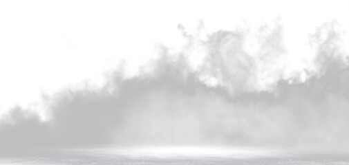 Obraz premium Smoke gas fog cloud puff, realistic thick white steam burst isolated. Overlay smoke effect png