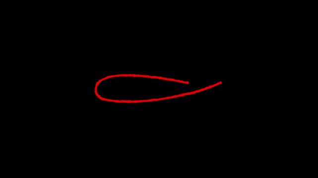 Bold Red Scribble Highlight for Promo Text. 4K Video