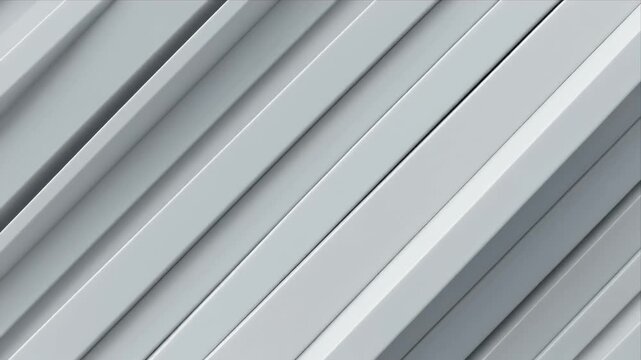 Modern gray diagonal slats with sleek shadows and light reflections