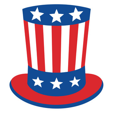 Uncle sams hat-with-flag-stripes-and-stars 