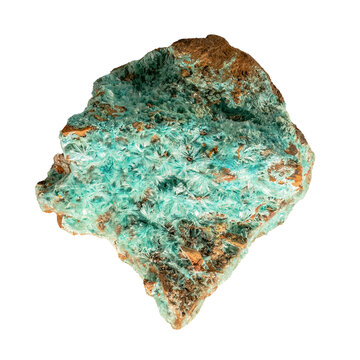 Aurichalcite is a carbonate mineral, usually found as a secondary mineral in copper and zinc deposits