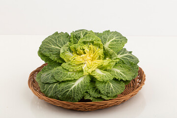 korean Seasoned Cabbage bomdong. Spring Cabbage Bibimbap.