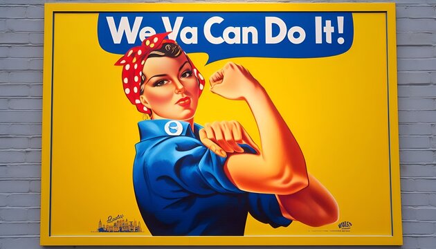 Rosie Riveter "We Can Do It!" Poster. Celebrate  International Women's Day. Unsung Inspiration. Beyond Bicep Womens History Month Feminist Icon Female Empowerment Symbolism of Beauty Legacy Historical