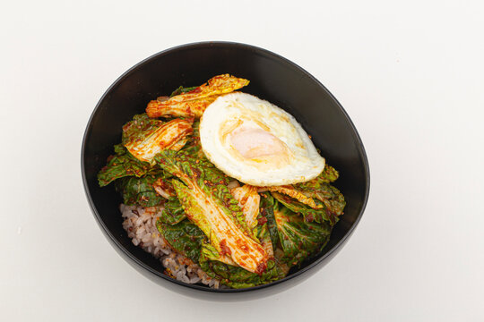 korean Seasoned Cabbage bomdong. Spring Cabbage Bibimbap.