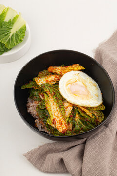 korean Seasoned Cabbage bomdong. Spring Cabbage Bibimbap.