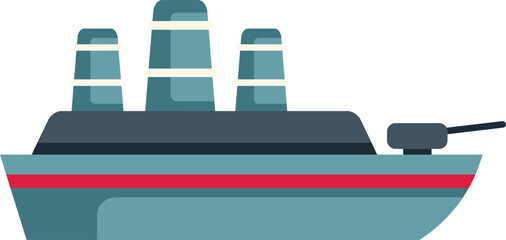 Obraz premium Warship vessel sailing, representing naval defense and combat readiness