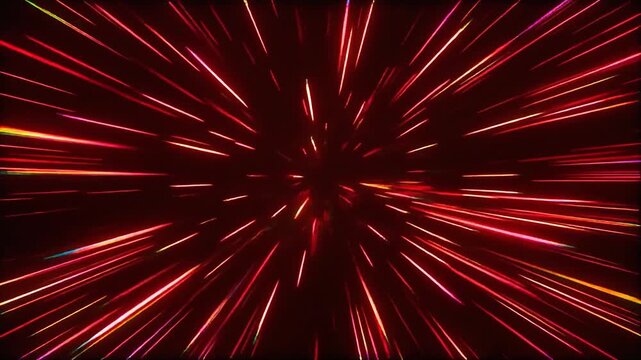Futuristic looping red sparks flickering softly broken line digital distortions seamless surreal ambience cascading softly abstract cinematic loop