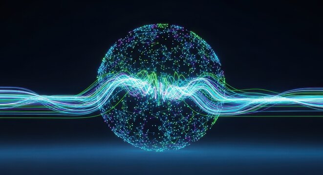 Digital information and abstract data flowing securely into a centralized cloud storage system, representing modern internet technology and massive scale