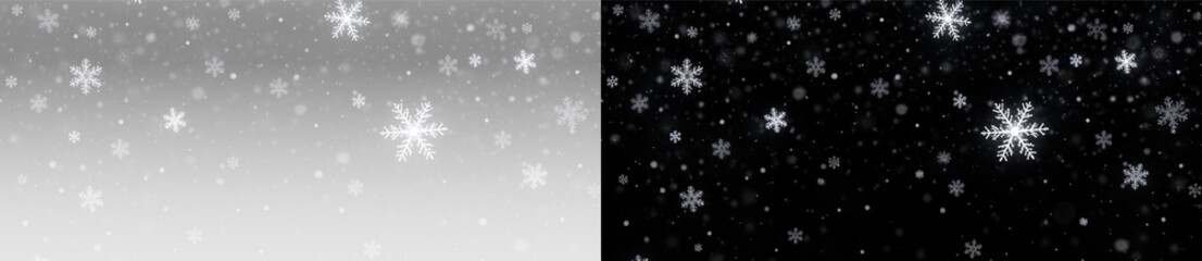 Winter snowflake particle design falling frost crystal texture illustration on transparent background