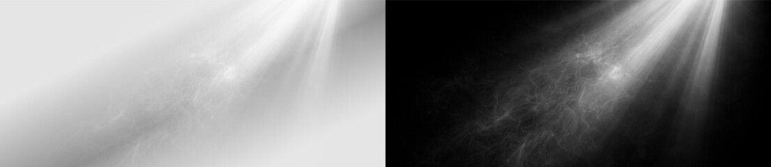 Abstract light beam glow texture vector illustration radiant smoke particle effect on transparent background © Victoria