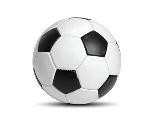 Fototapeta premium Classic black and white pentagon-hexagonal soccer ball