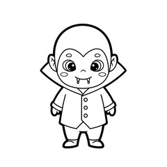 Obraz premium Charming cartoon girl in a classic witch hat and dress, happily holding a pumpkin basket filled with Halloween candy, ready for a fun coloring page activity