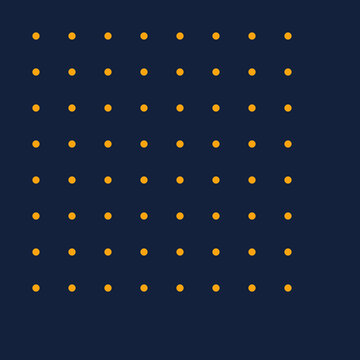 Modern yellow dot pattern on dark blue background for design