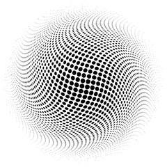 Abstract dotted vector background texture round