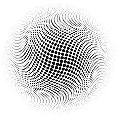 Abstract dotted vector background texture round.