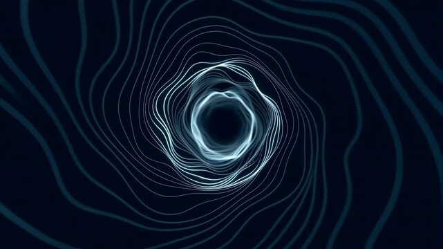 Flowing Swirling Landscape. Meandering Spiral Shape Exhibiting Smooth Rhythm And Simplistic Styles