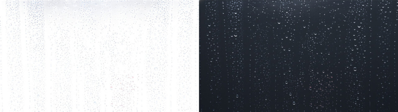 Water drops glass showing rainy window rainfall wet glass overlay PNG transparent background