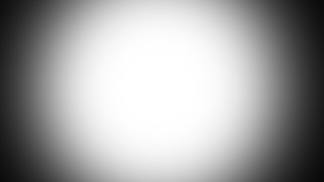 Smooth Black and White Gradient Vignette &ndash; Soft Radial Spotlight Background PNG