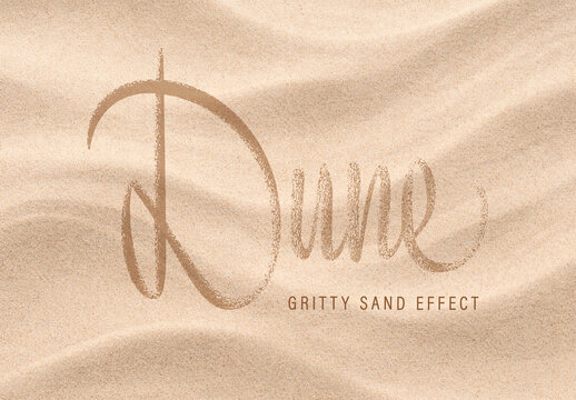 Gritty Sand Text Effect
