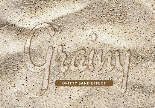 Gritty Sand Text Effect