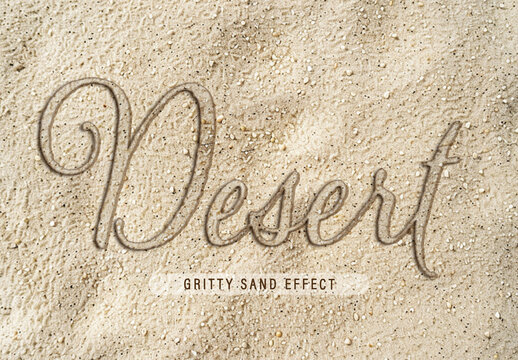 Gritty Sand Text Effect