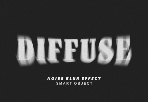 Motion Noise Blur Text Effect