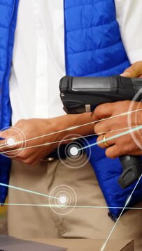 Black tile rotating after click, revealing white Devanagari numerals '??' for numeral learning