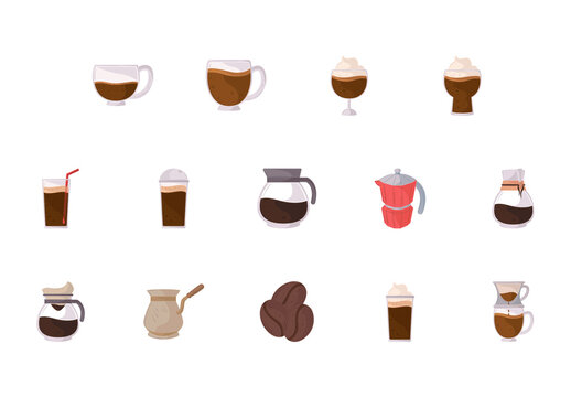 Coffee Illustration Design Set