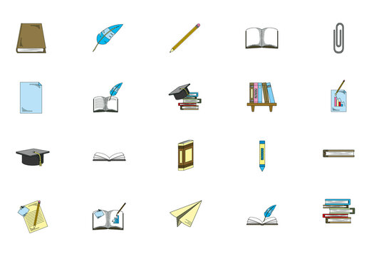 Academic Study Illustration Set