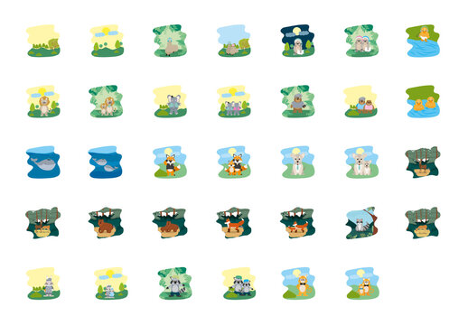 Forest Animals Illustration Set