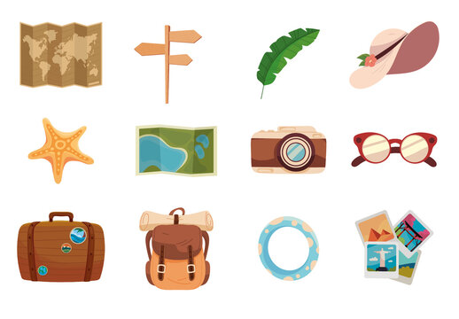 World Tourism Day Illustration Set