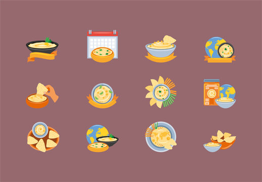 Mediterranean Food Illustration Set