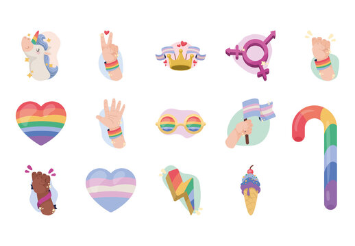 Pride LGBTIQ Illustration Set