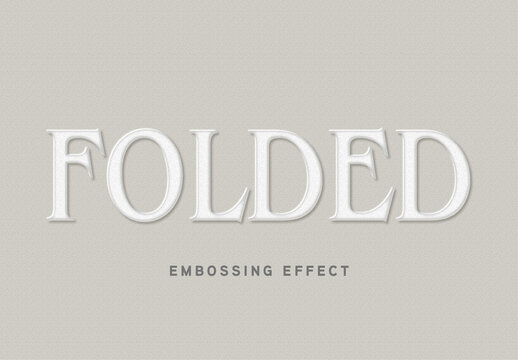 Paper Embossing Text Effect