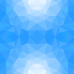 Fototapeta premium Vector illustration. Triangulated background. Seamless pattern. blue