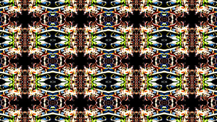 Complex Abstract Organic Tribal Seamless Pattern