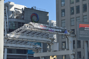 Naklejka premium stage canopy at Sankofa Square, Toronto